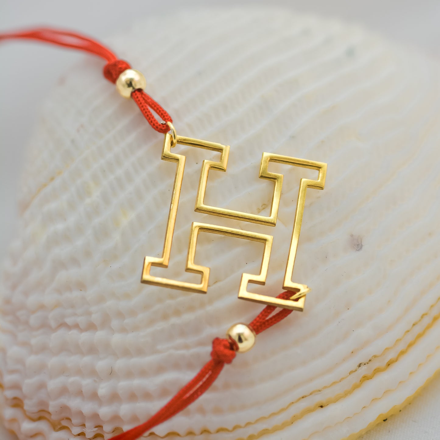 Çerçeveli Harf Bileklik - İpli