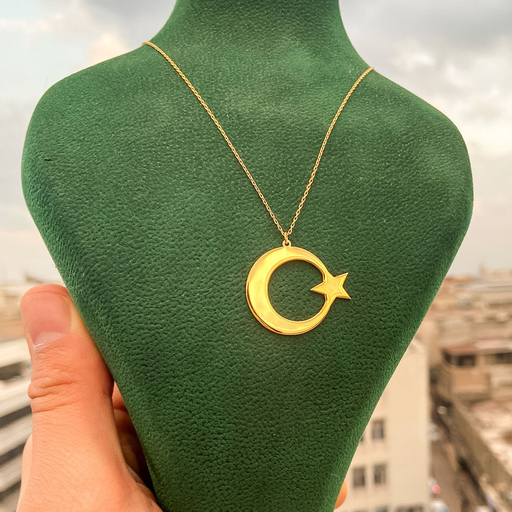 Ay Yıldız Sade Kolye - Forse Zincirli