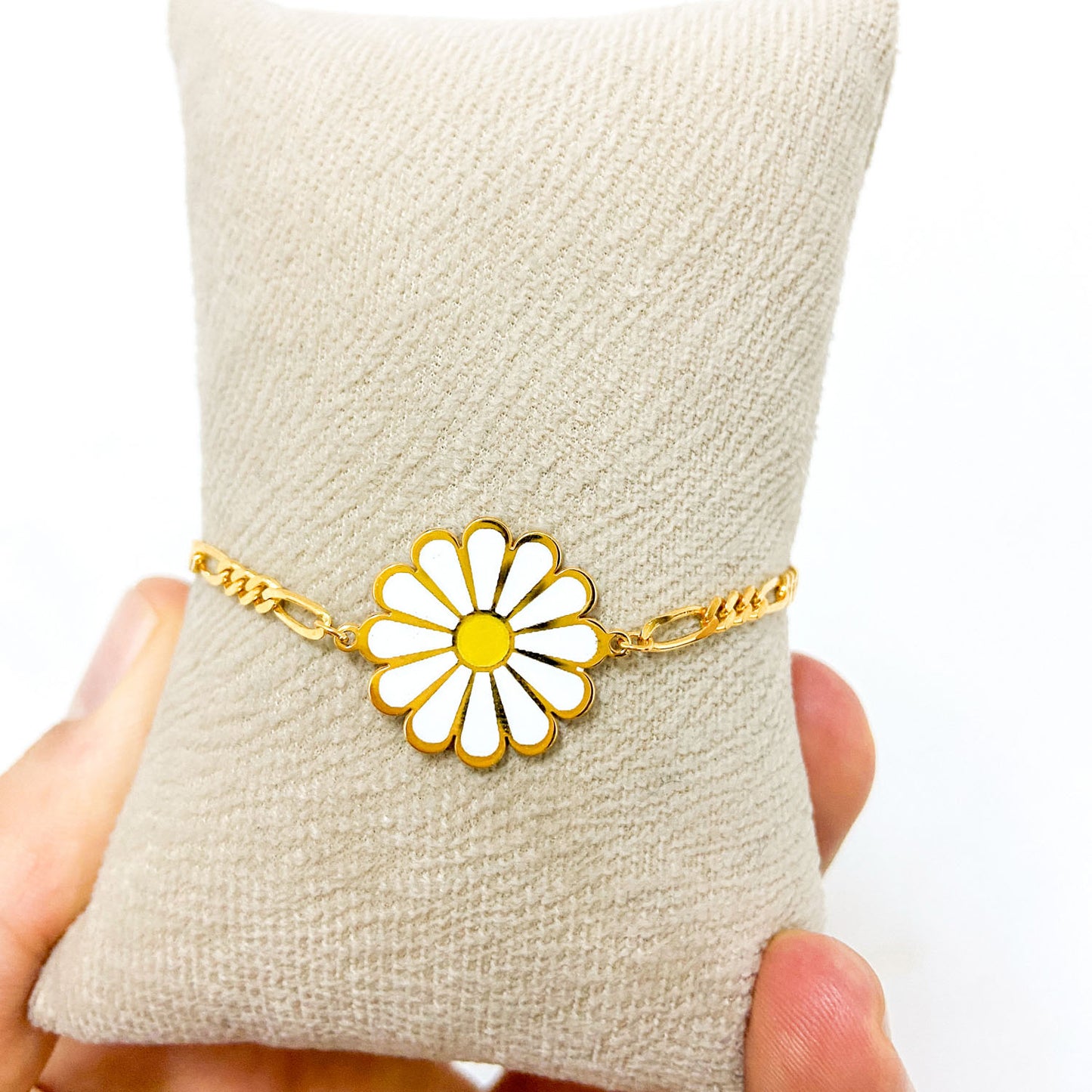 Sade Papatya Bileklik - Figaro Zincirli