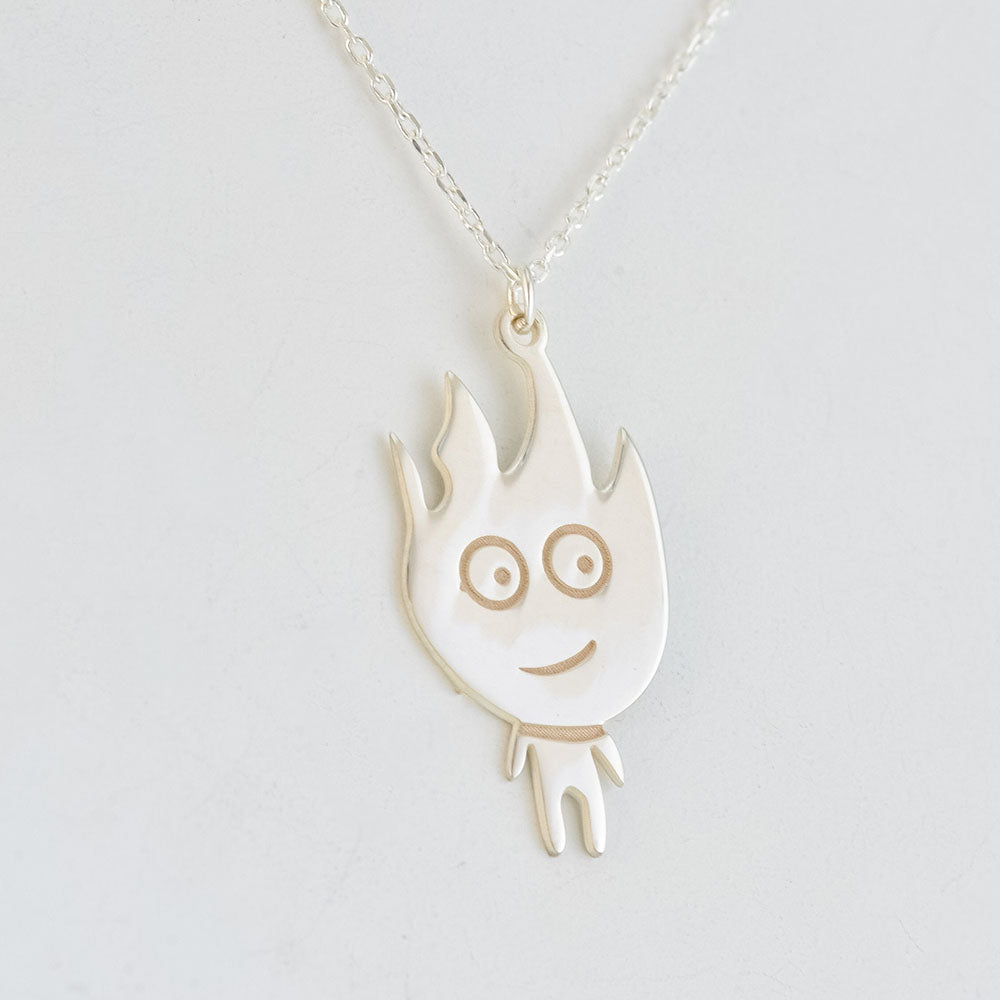 Çizgi Film Karakteri Ateş Kolye - Forse Zincirli