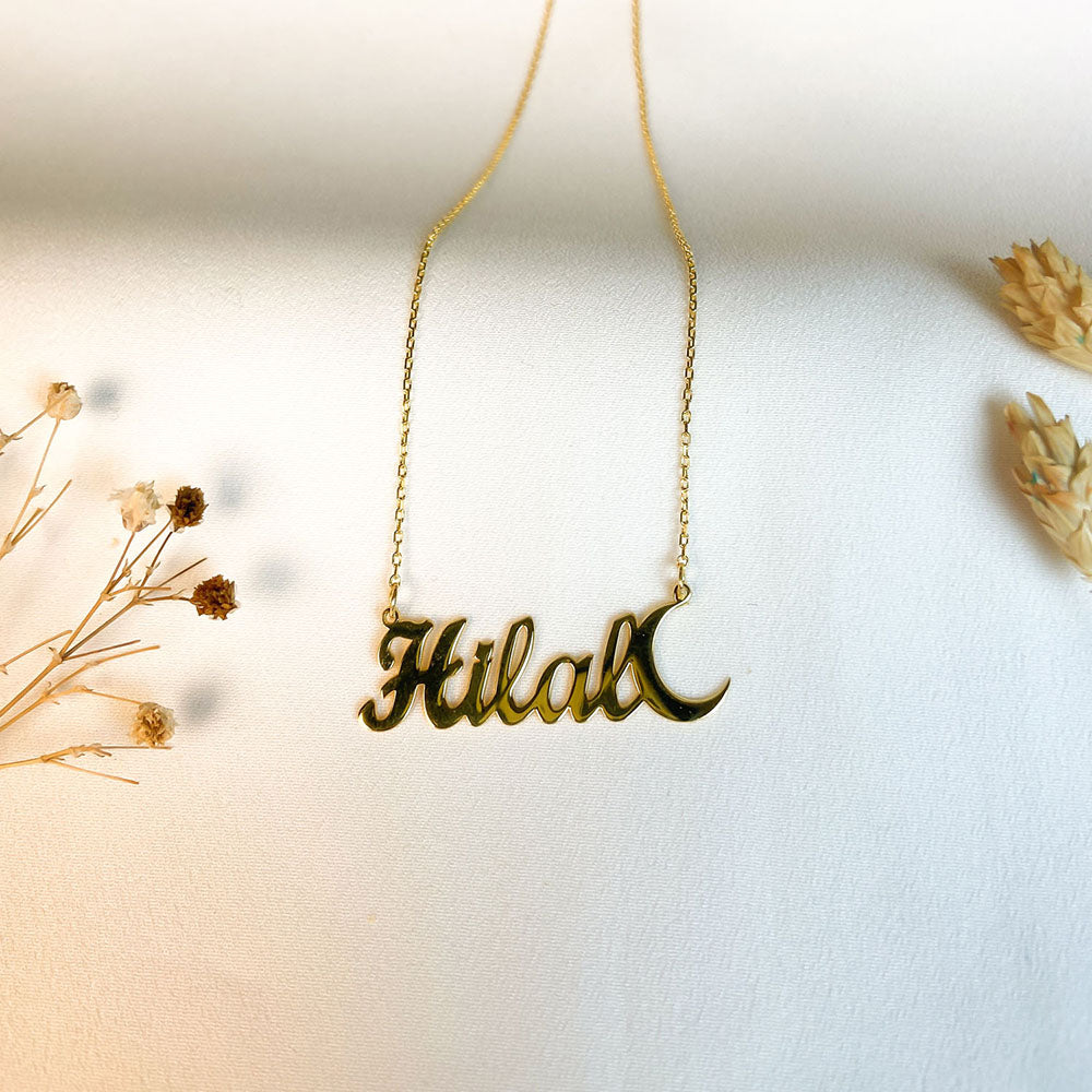 Hilal İsimli Kolye - Forse Zincirli