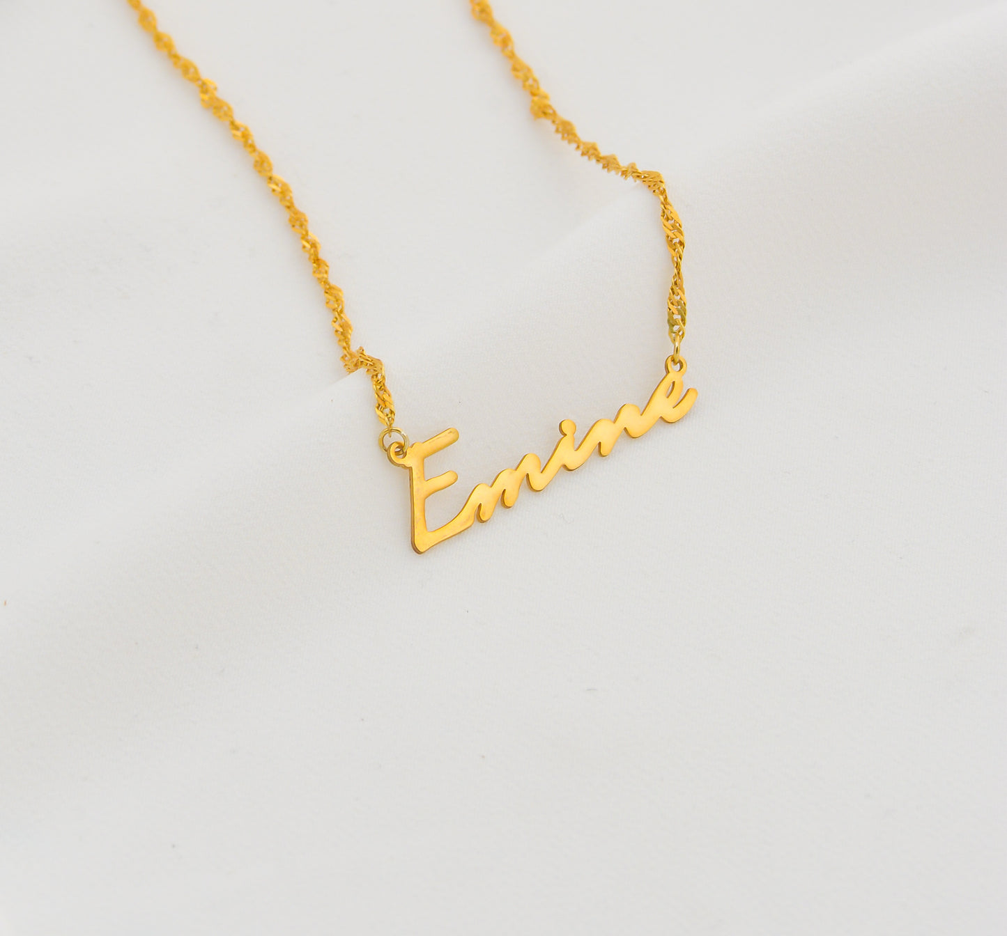 İsimli El Yazısı Kolye 2 - Burgu Zincirli