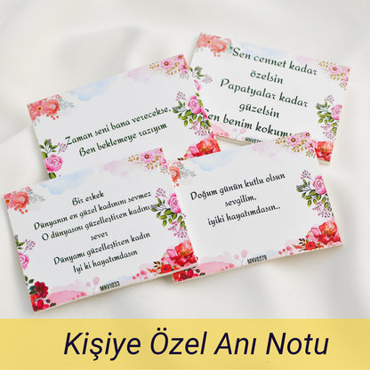 Ahşap Hediye Takı Kutusu & Anı Notu