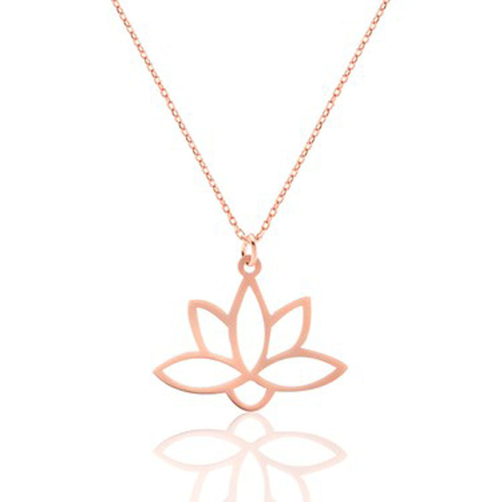 Lotus Çiçeği Kolye - Forse Zincirli